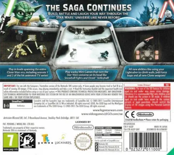 LEGO Star Wars III - The Clone Wars (Usa) box cover back